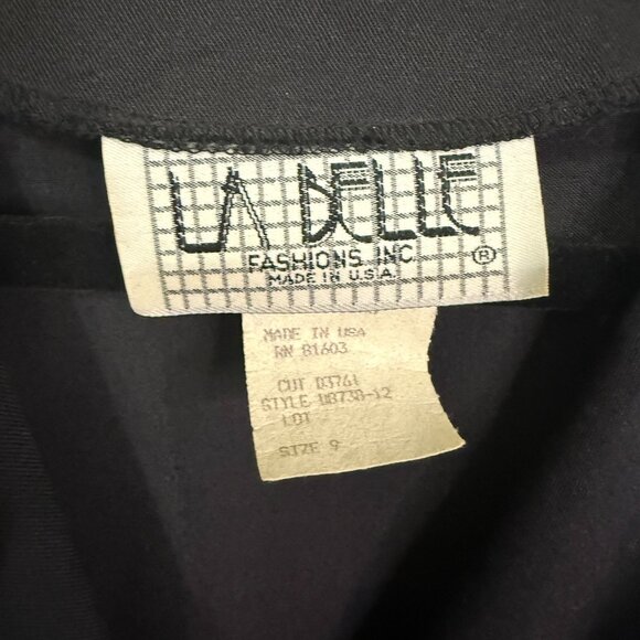 LA Belle Fashions Inc. Women's Wrap Dress – Black, Size 9 - Picture 7 of 10
